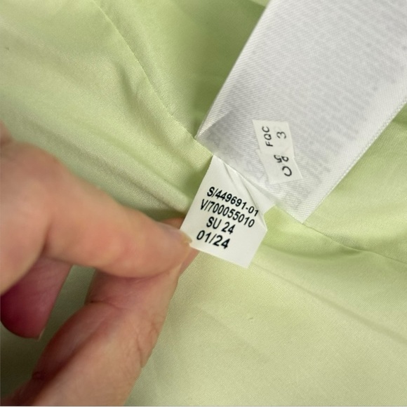 BANANA REPUBLIC HOURGLASS (NWT ITALIAN VISCOSE-LINEN BLAZER Sz 12 - Picture 15 of 16